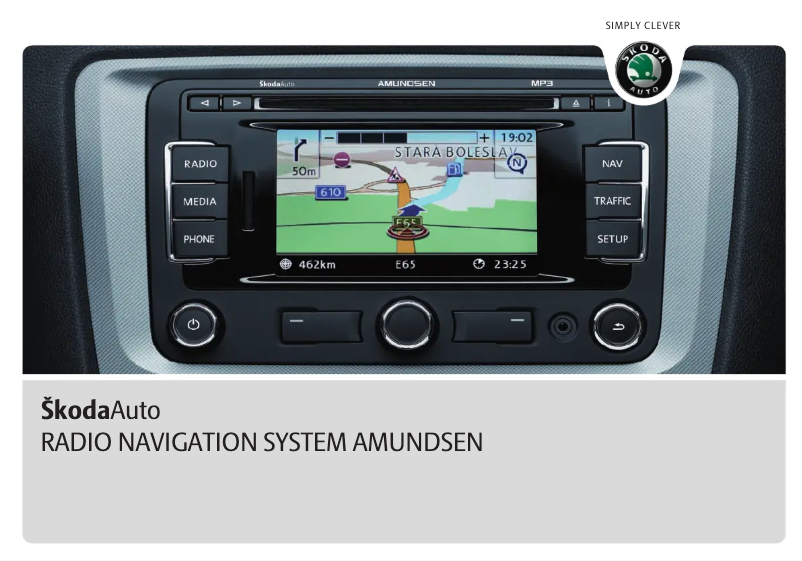 Image de la première page du manuel de l'appareil RNS 310 Skoda Amundsen