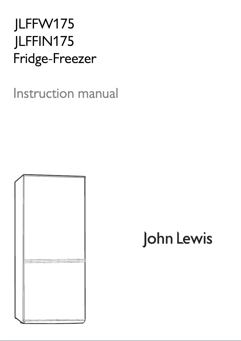 Page 1 de la notice Manuel utilisateur John Lewis JLFFW 175