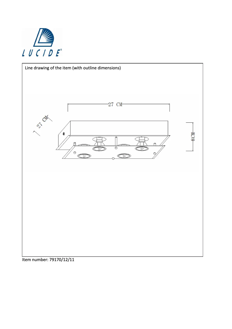 Image de la première page du manuel de l'appareil Ready 79170/12/11