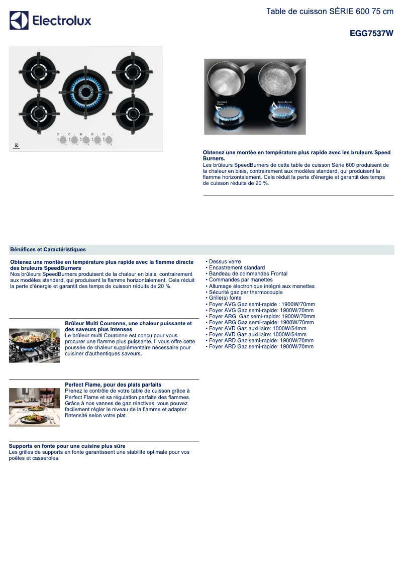 Image de la première page du manuel de l'appareil EGG7537W