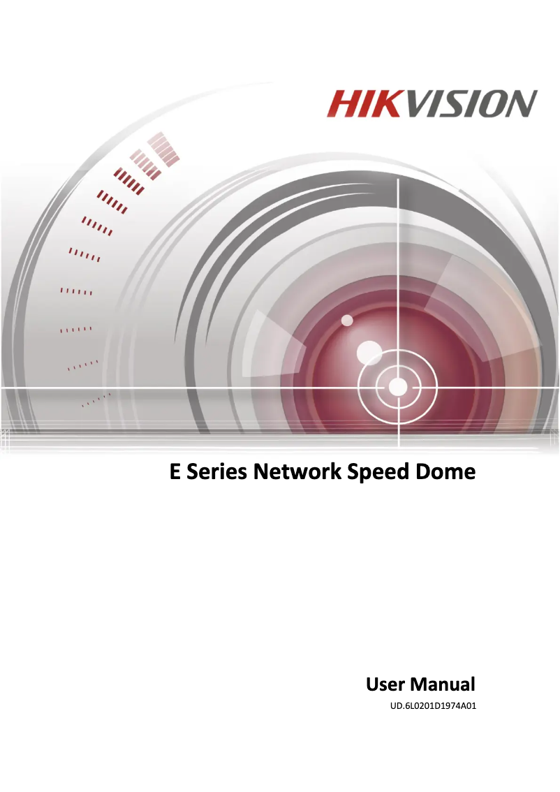 Page 1 de la notice Manuel utilisateur Hikvision DS-2DE4220IW-DE