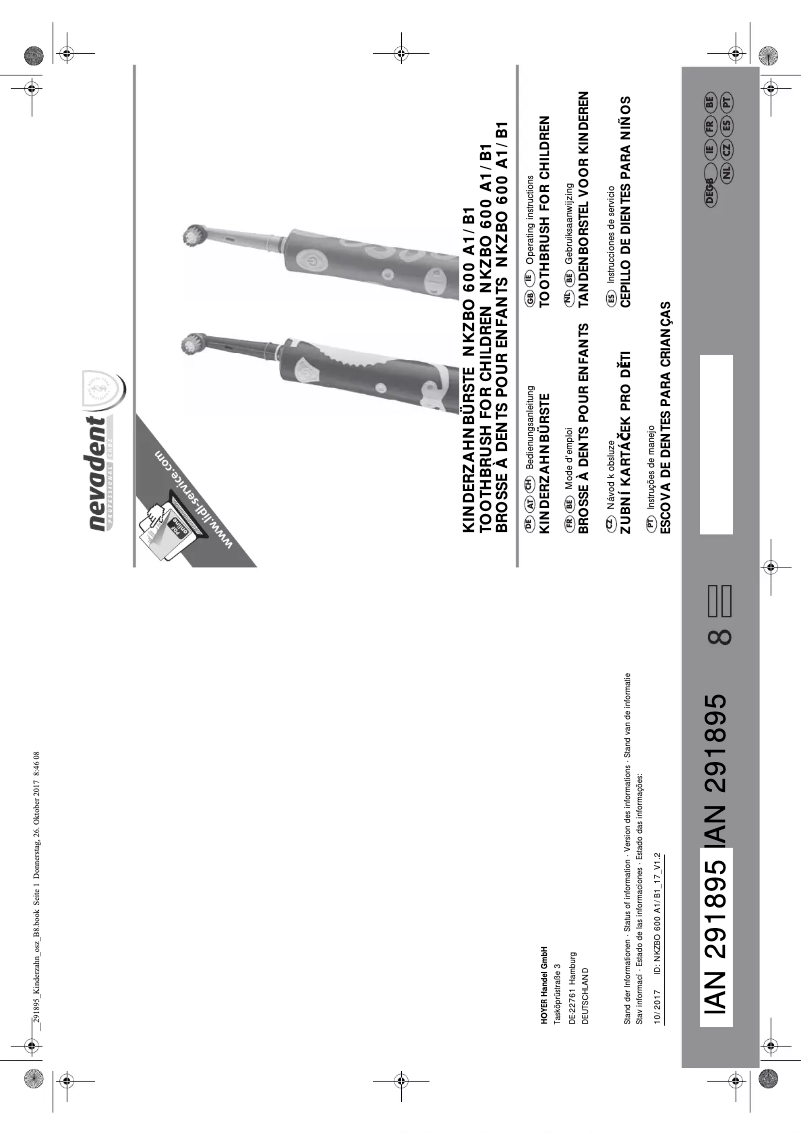 Image de la première page du manuel de l'appareil NKZBO 600 B2