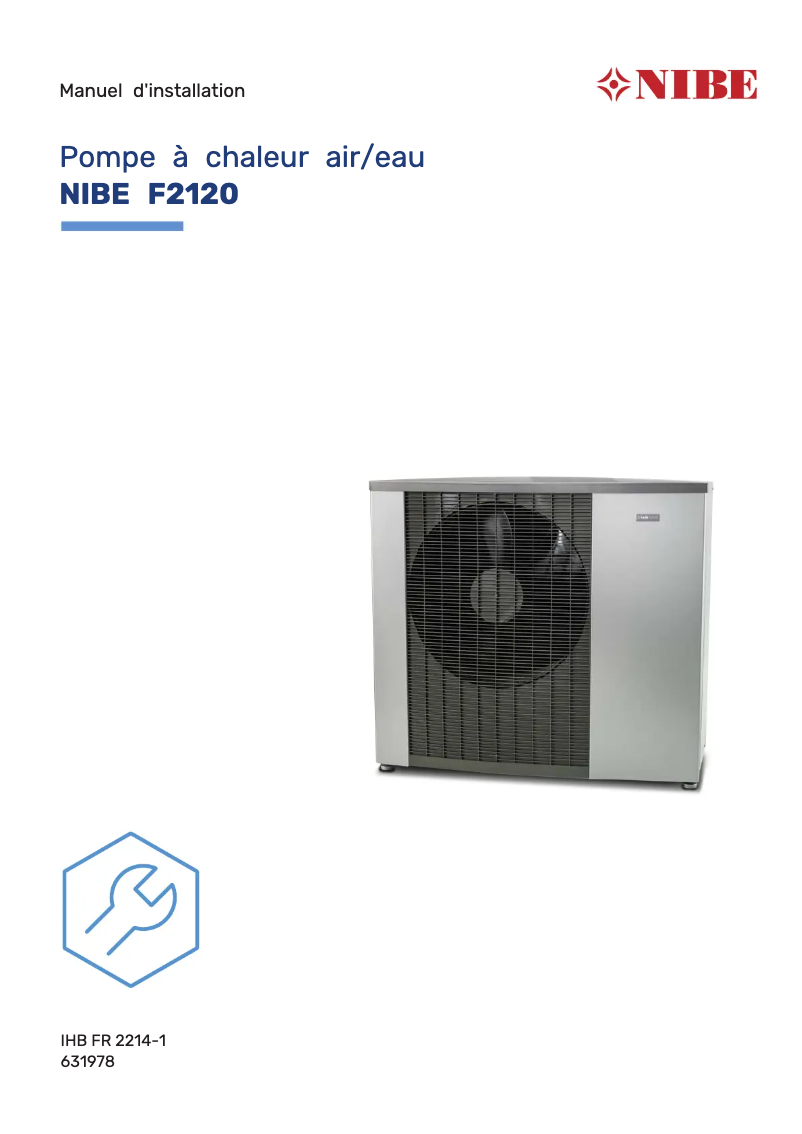 Image de la première page du manuel de l'appareil F2120