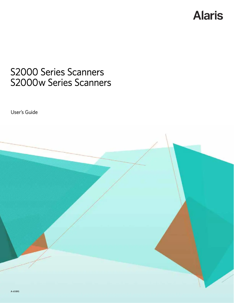 Image de la première page du manuel de l'appareil Alaris S2070