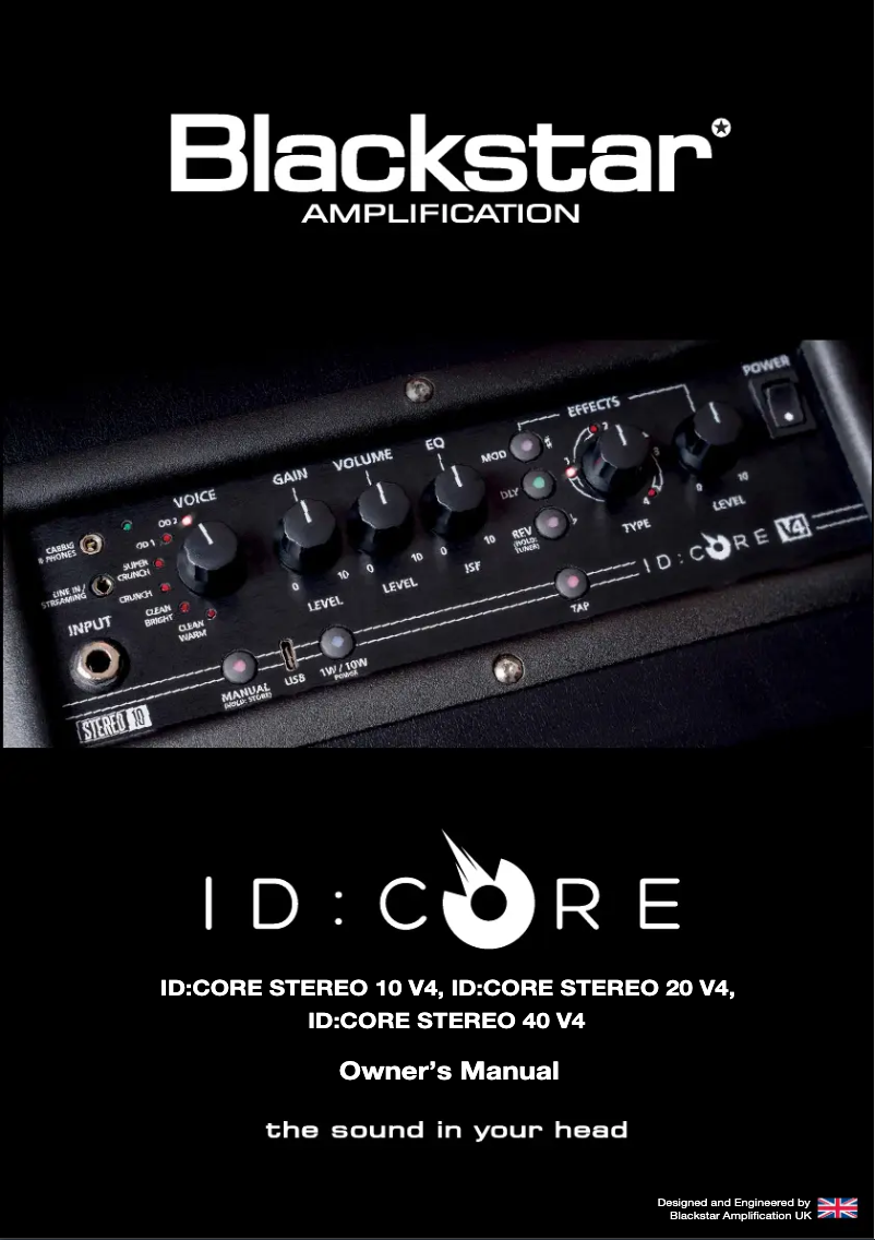 Page n°1 - Manuel utilisateur Blackstar ID:CORE V4