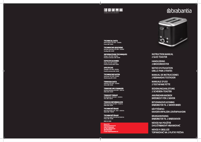 Image de la première page du manuel de l'appareil BBEK1021NMB