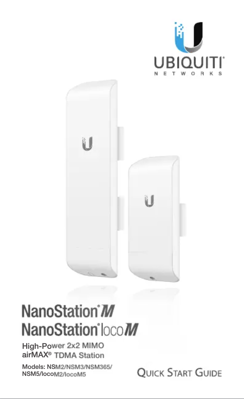 Page n°1 - Manuel utilisateur Ubiquiti Networks NSM2