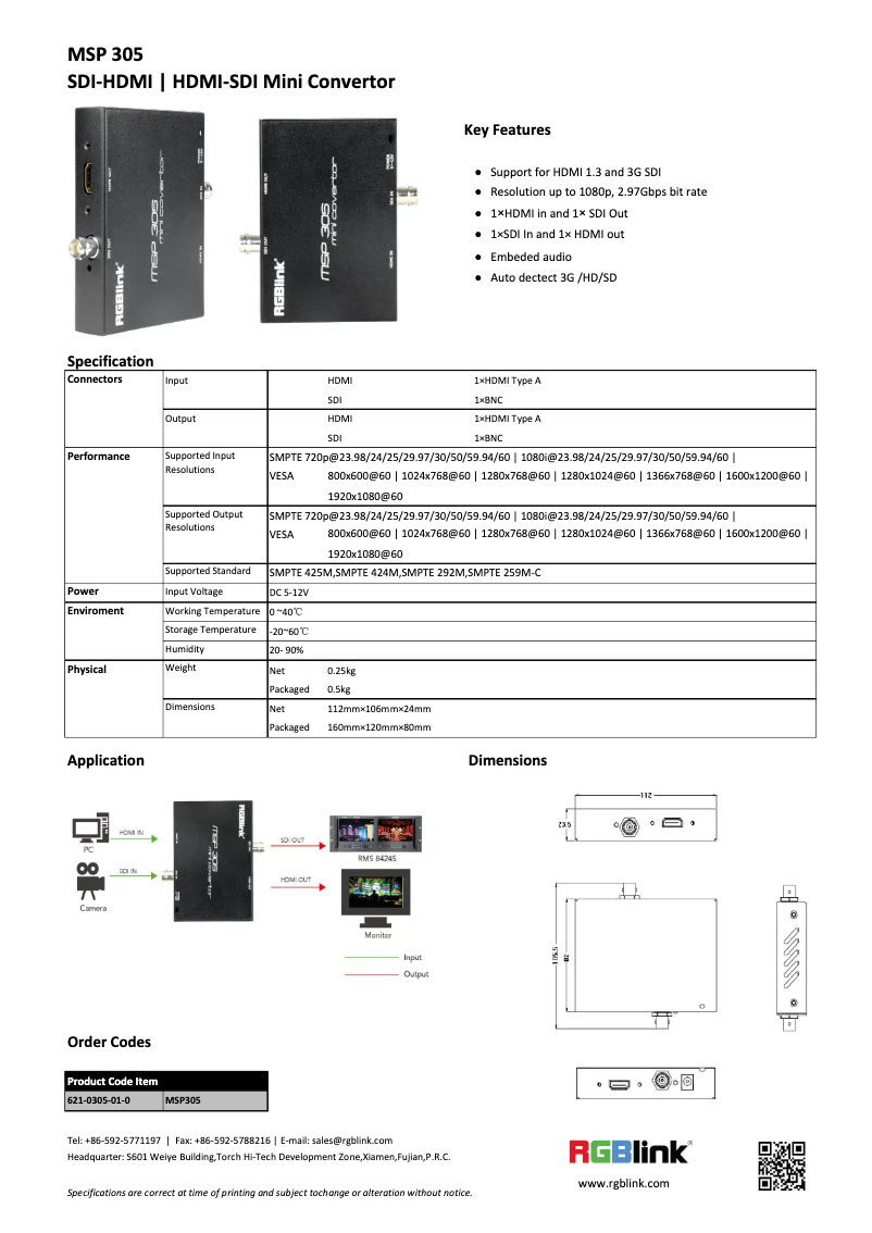 Image de la première page du manuel de l'appareil MSP305
