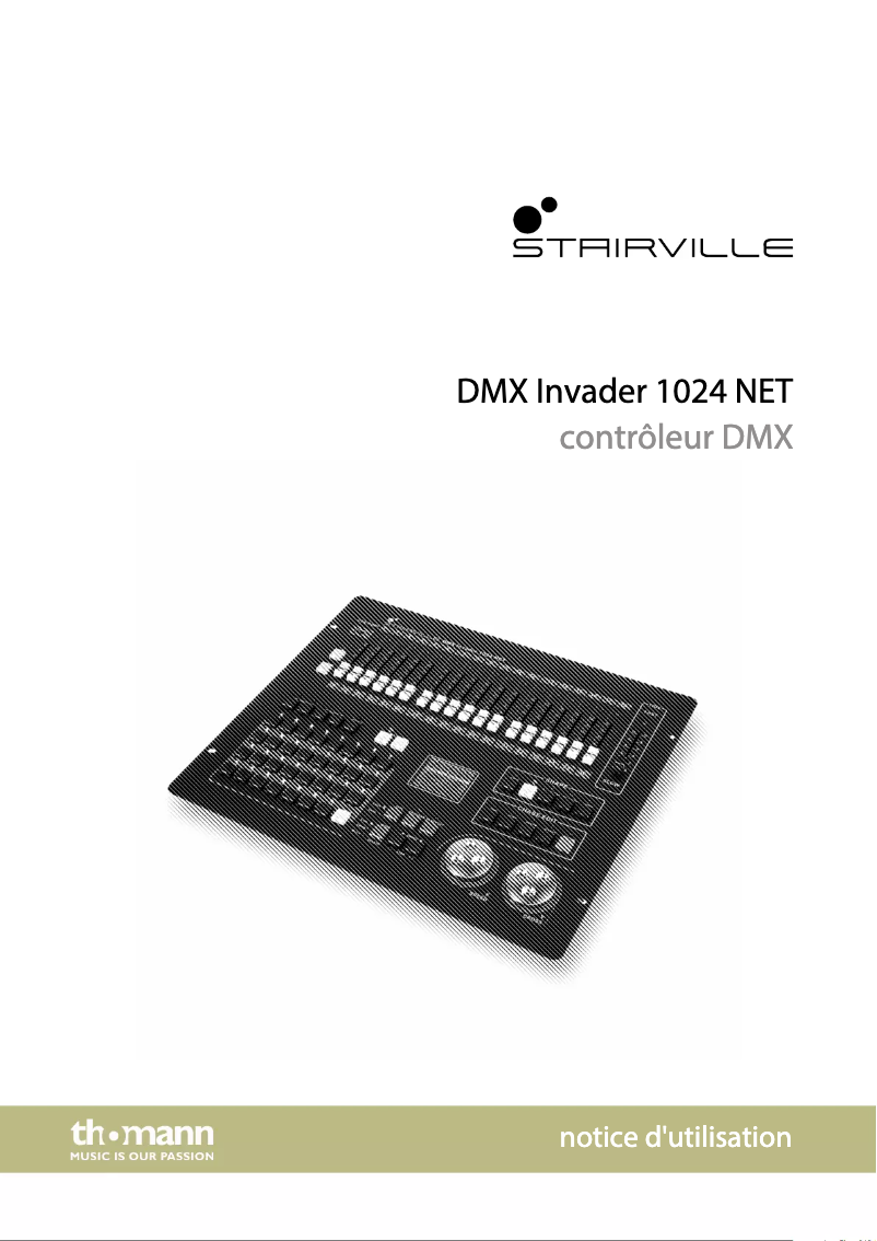 Image de la première page du manuel de l'appareil DMX Invader 1024 NET