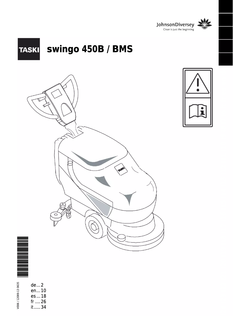 Imagen de la primera página del manual del dispositivo Swingo 450B