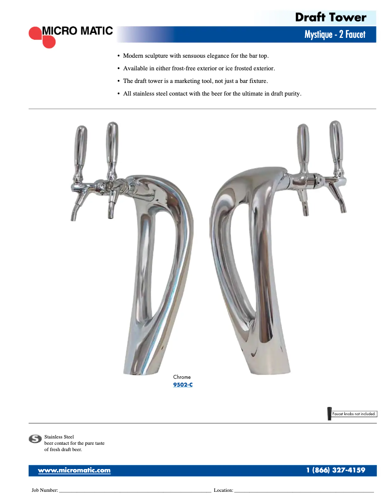 Page 1 de la notice Manuel utilisateur Micro Matic 9502-C-F