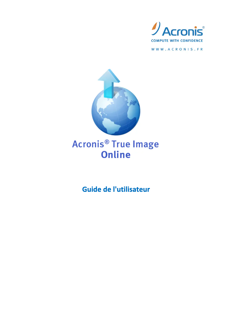 Page n°1 - Manuel utilisateur Acronis True Image Online