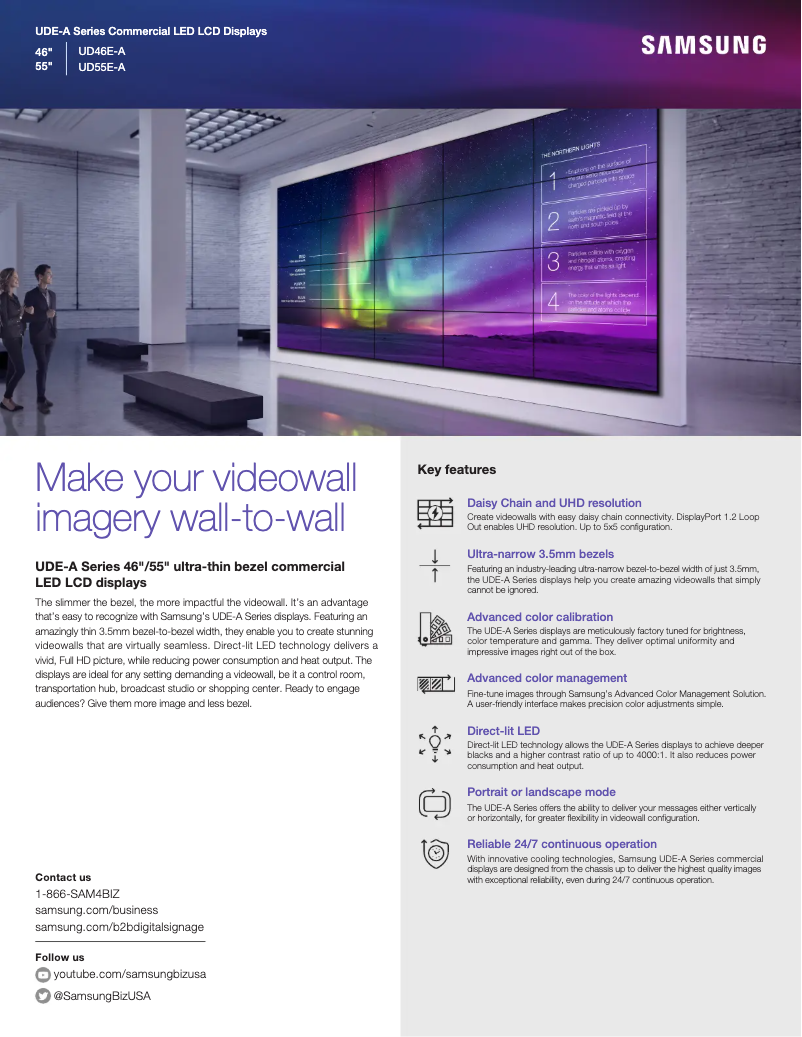 Página 1 del manual Folleto Samsung UD46E-A