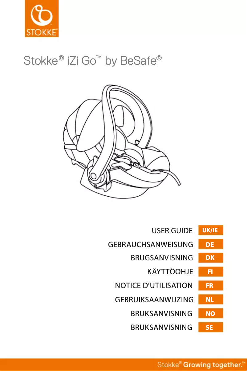 Page 1 de la notice Manuel utilisateur Stokke IZi Go X1 BeSafe