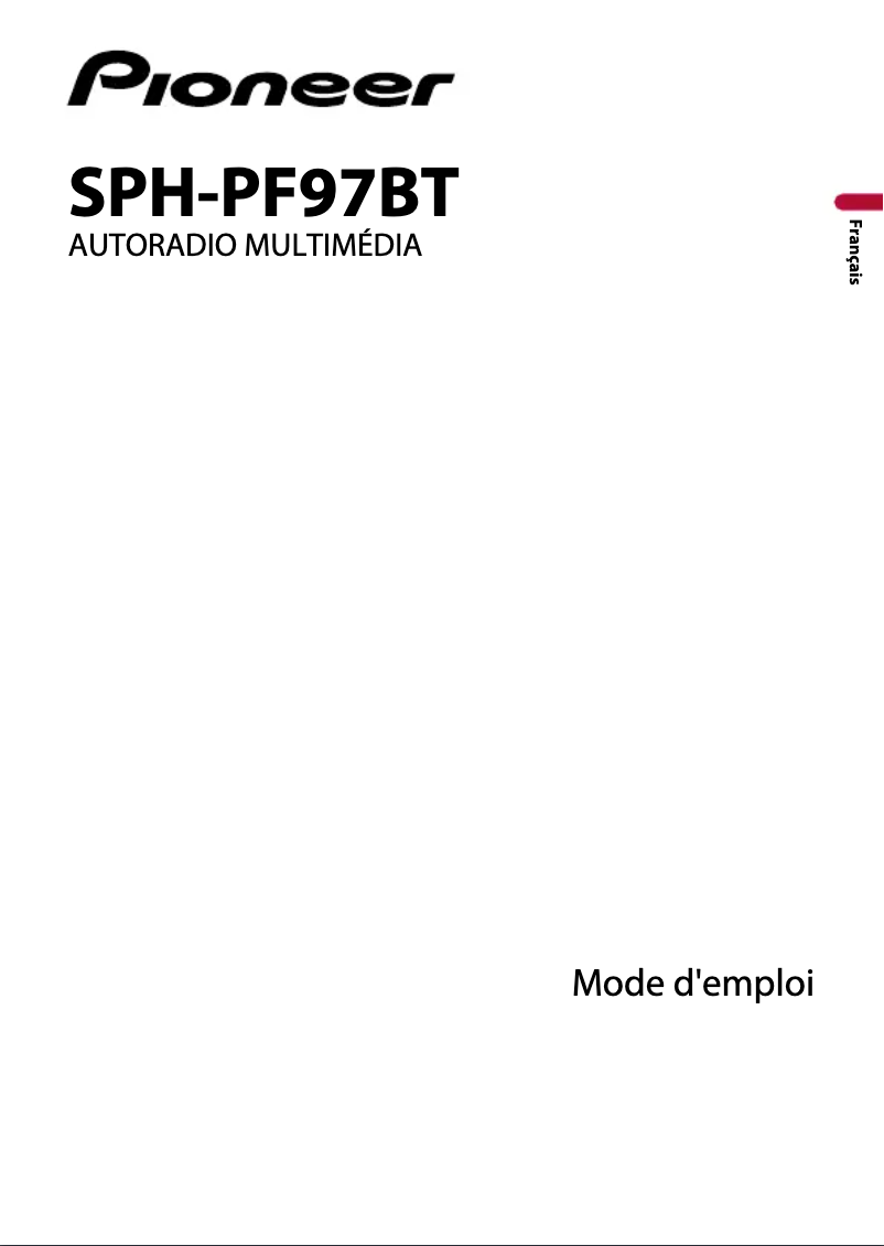 Page n°1 - Manuel utilisateur Pioneer SPH-PF97BT