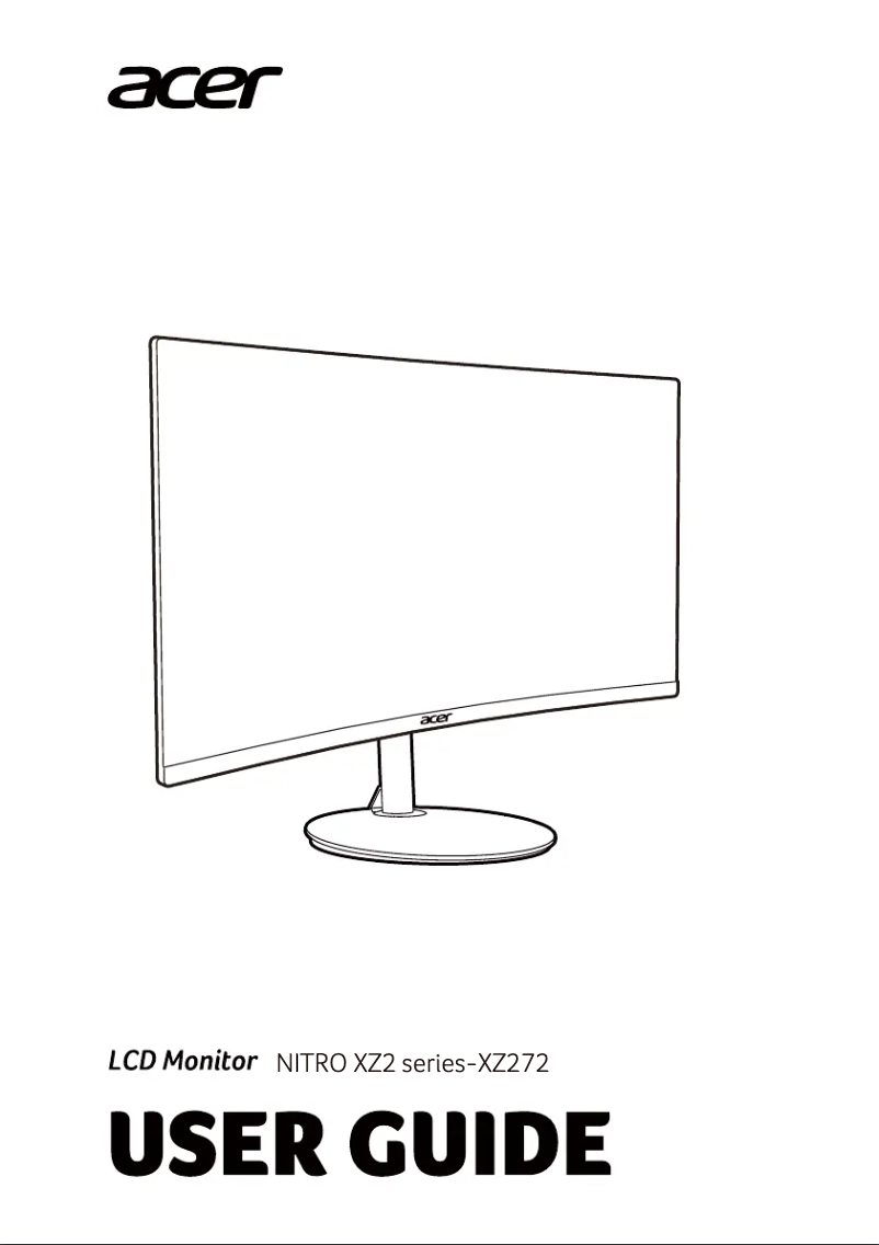 Page n°1 - Manuel utilisateur Acer XZ272V