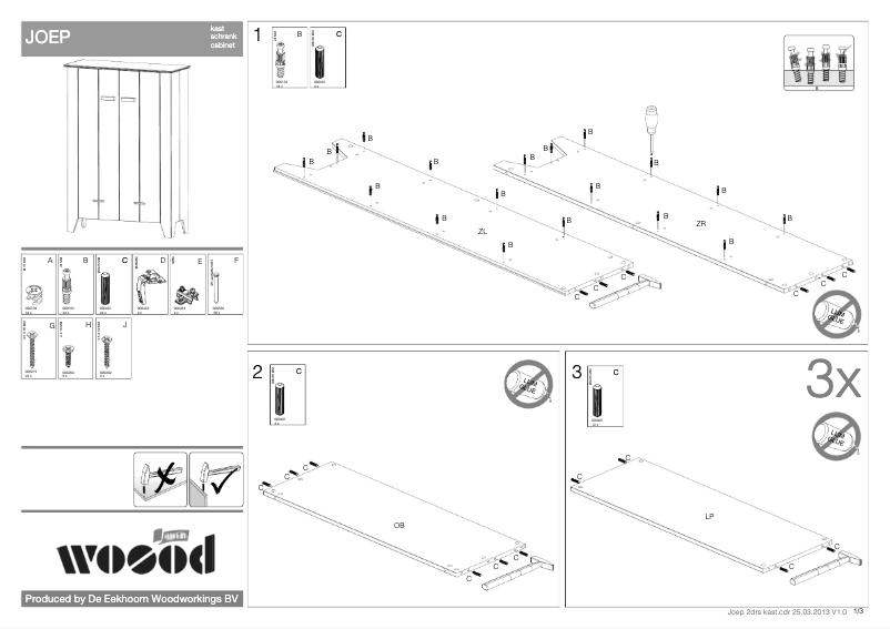 Page n°1 - Manuel utilisateur WOOOD Joep