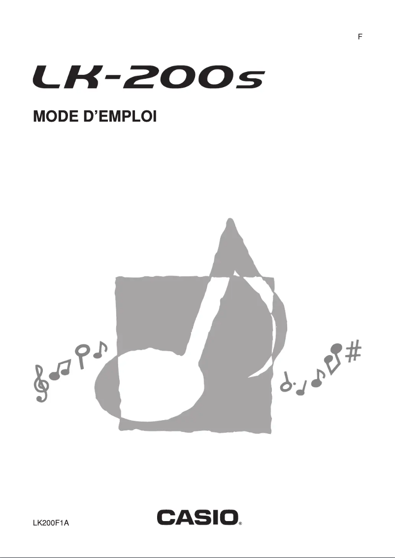 Image de la première page du manuel de l'appareil LK-200S