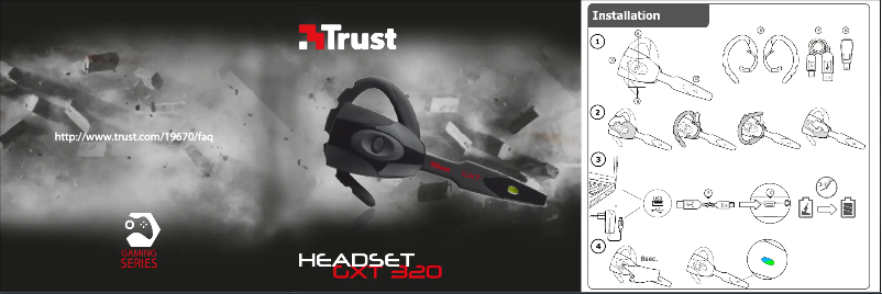 Page n°1 - Manuel utilisateur Trust GXT 320 19670