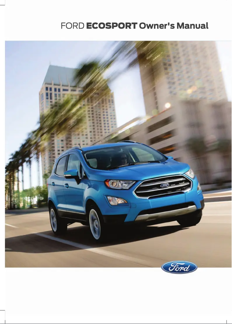 Page 1 de la notice Manuel utilisateur Ford EcoSport (2017)
