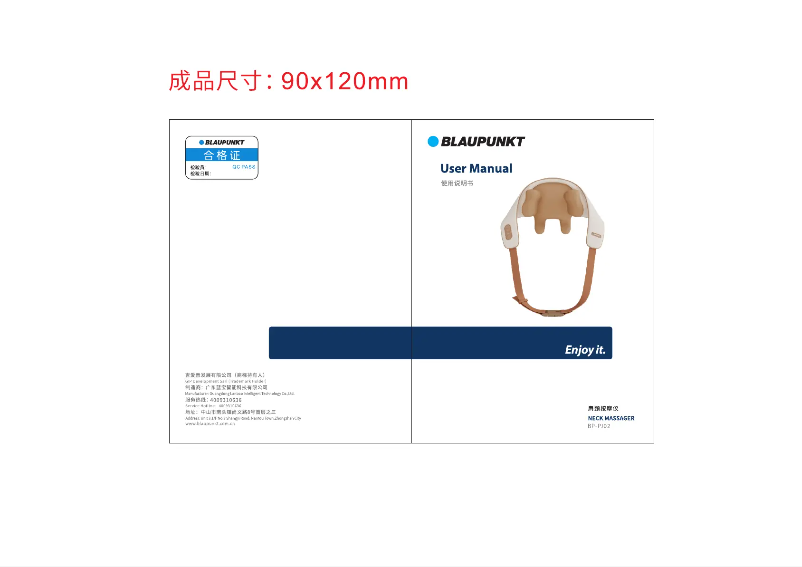 Page 1 de la notice Manuel utilisateur Blaupunkt BP-PJ02