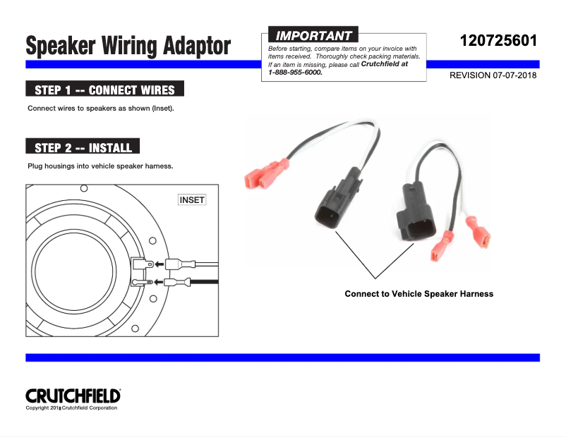 Page 1 de la notice Manuel utilisateur Metra 72-5601