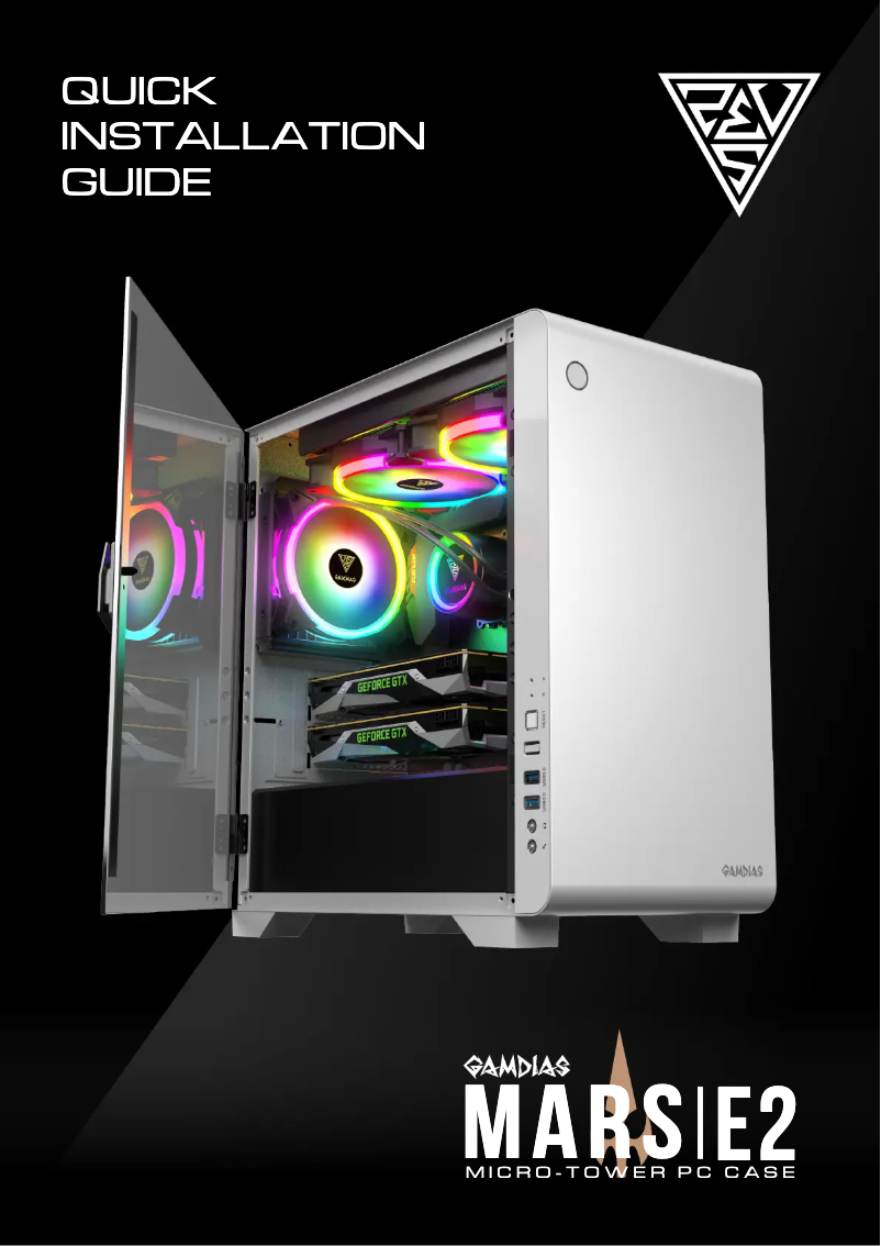 Page 1 de la notice Manuel utilisateur Gamdias Mars E2