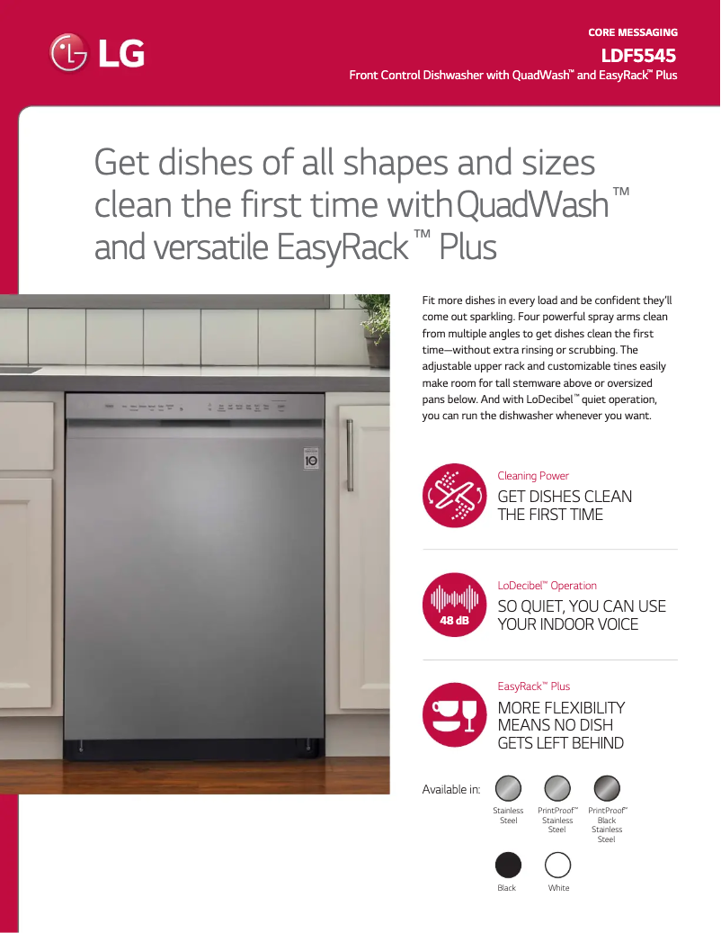 Image de la première page du manuel de l'appareil LDF5545SS