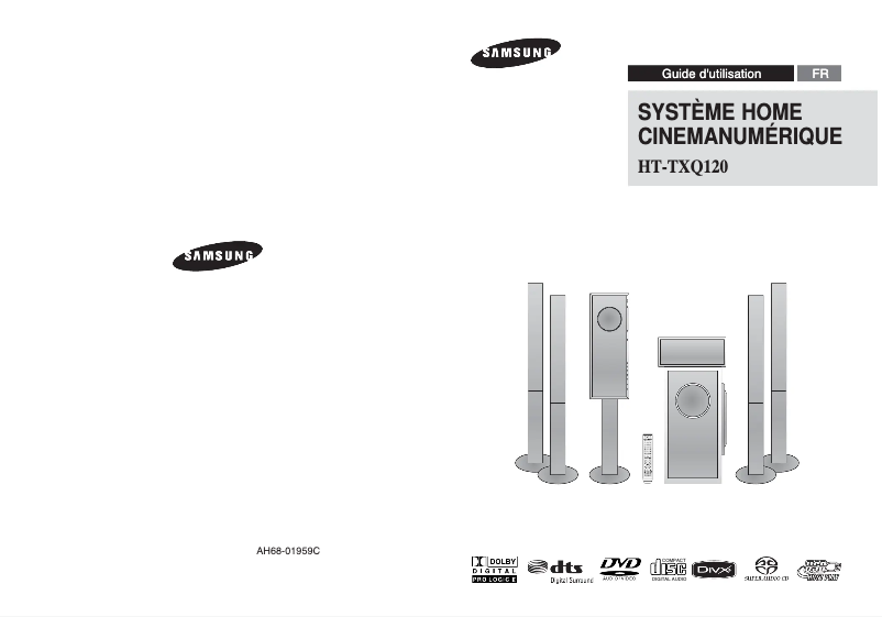 Page n°1 - Manuel utilisateur Samsung HT-TXQ120
