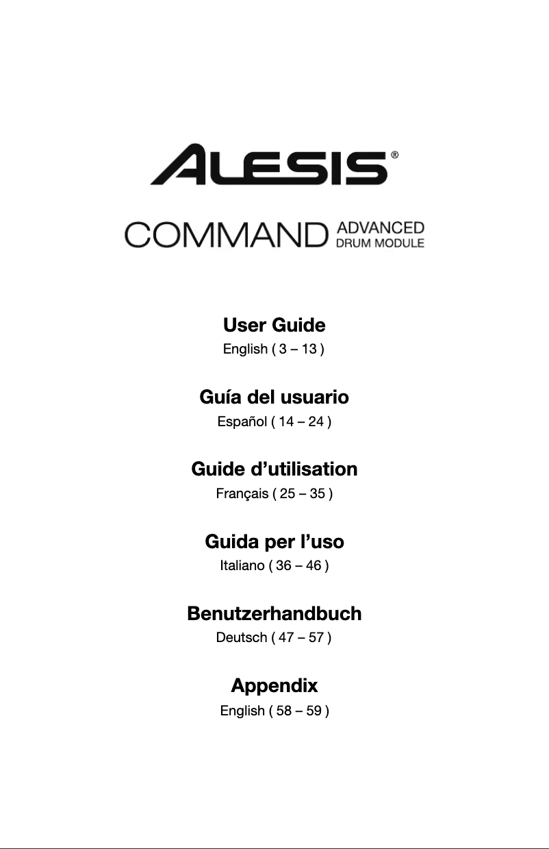 Image de la première page du manuel de l'appareil Command Mesh Kit