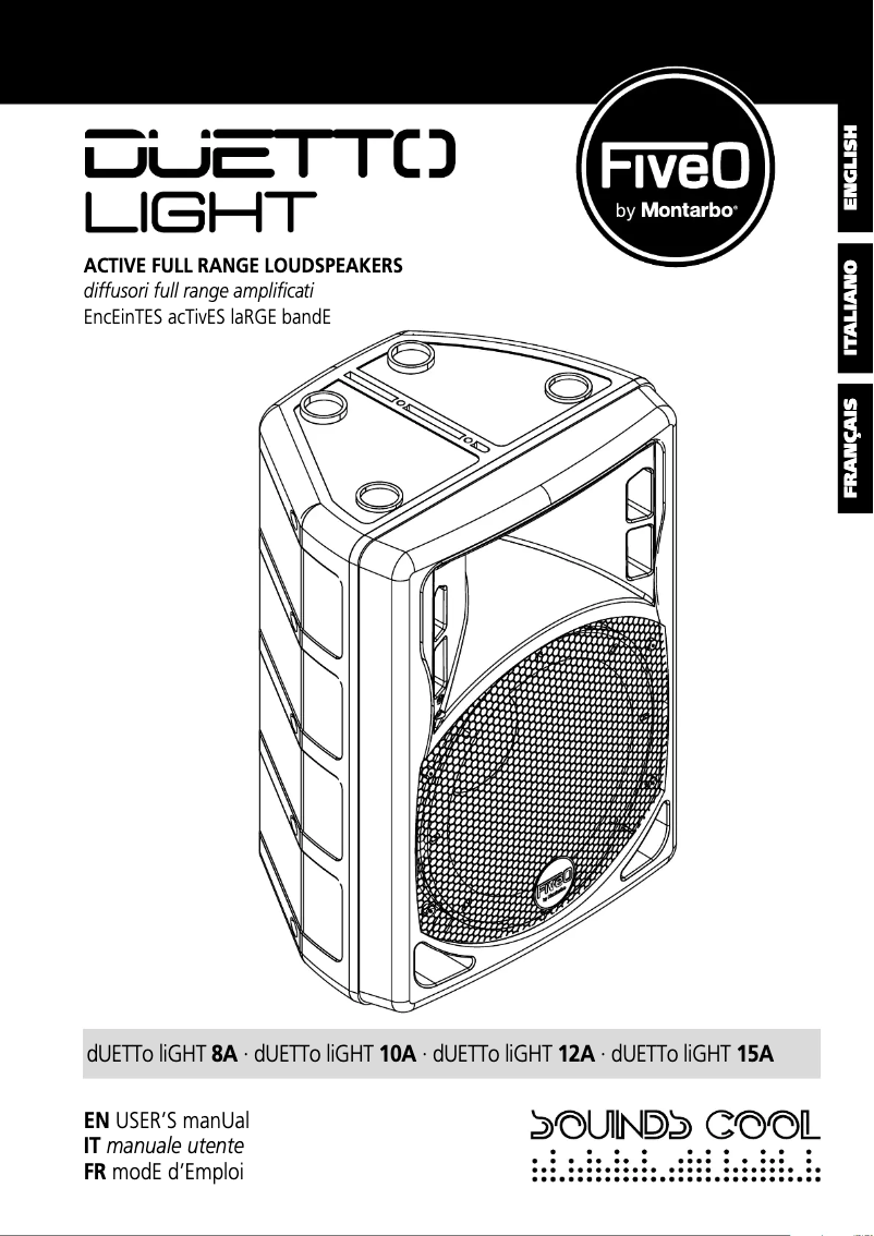 Page n°1 - Manuel utilisateur FiveO Duetto Light 15A