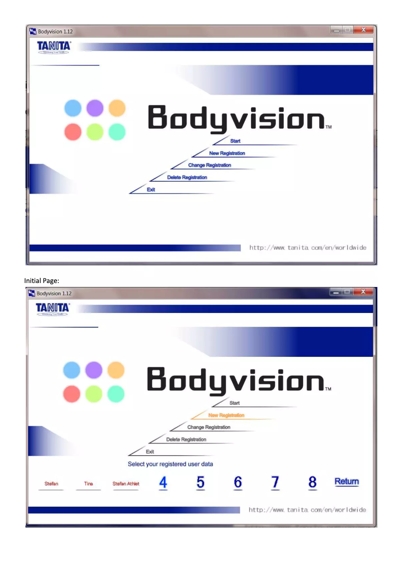 Image de la première page du manuel de l'appareil Bodyvision
