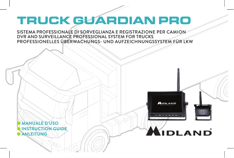 Page 1 de la notice Manuel utilisateur Midland Truck Guardian PRO
