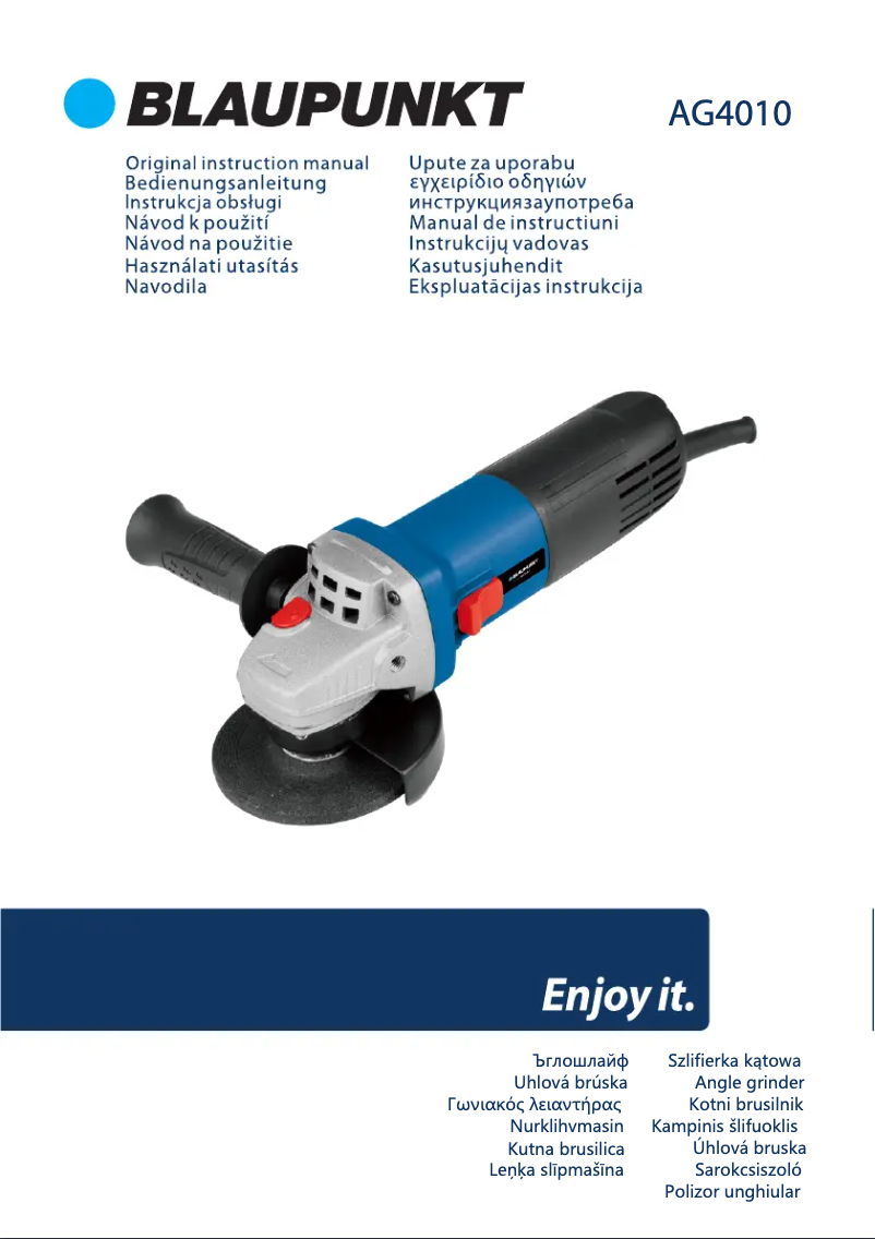 Image de la première page du manuel de l'appareil AG4010