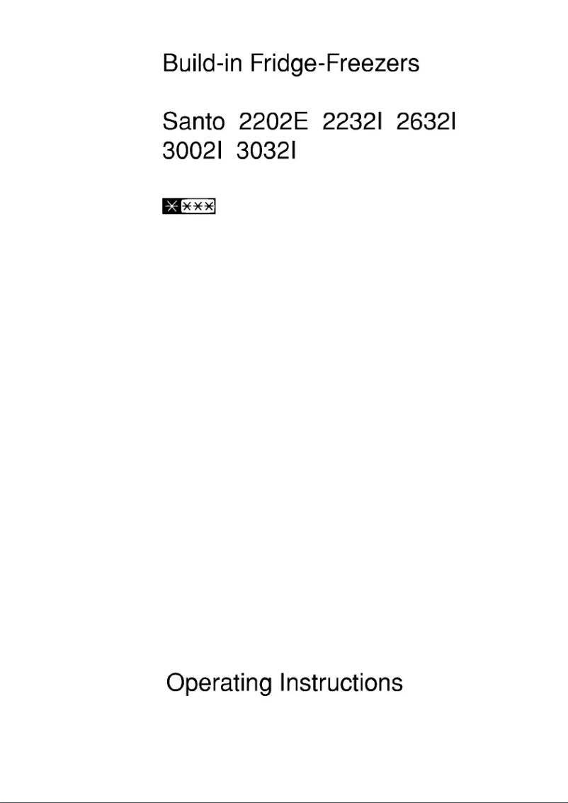 Page n°1 - Manuel utilisateur AEG Santo 2632 I
