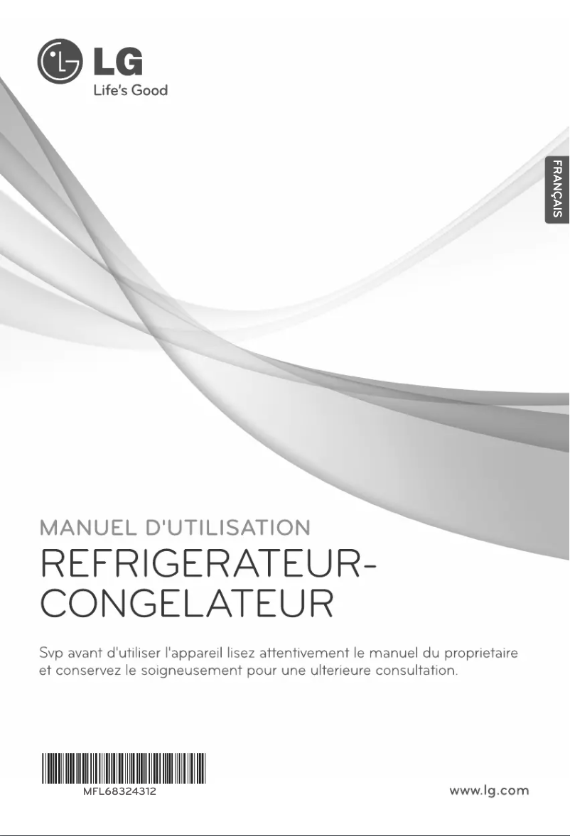 Page 1 de la notice Manuel utilisateur LG GR-B822HLPL