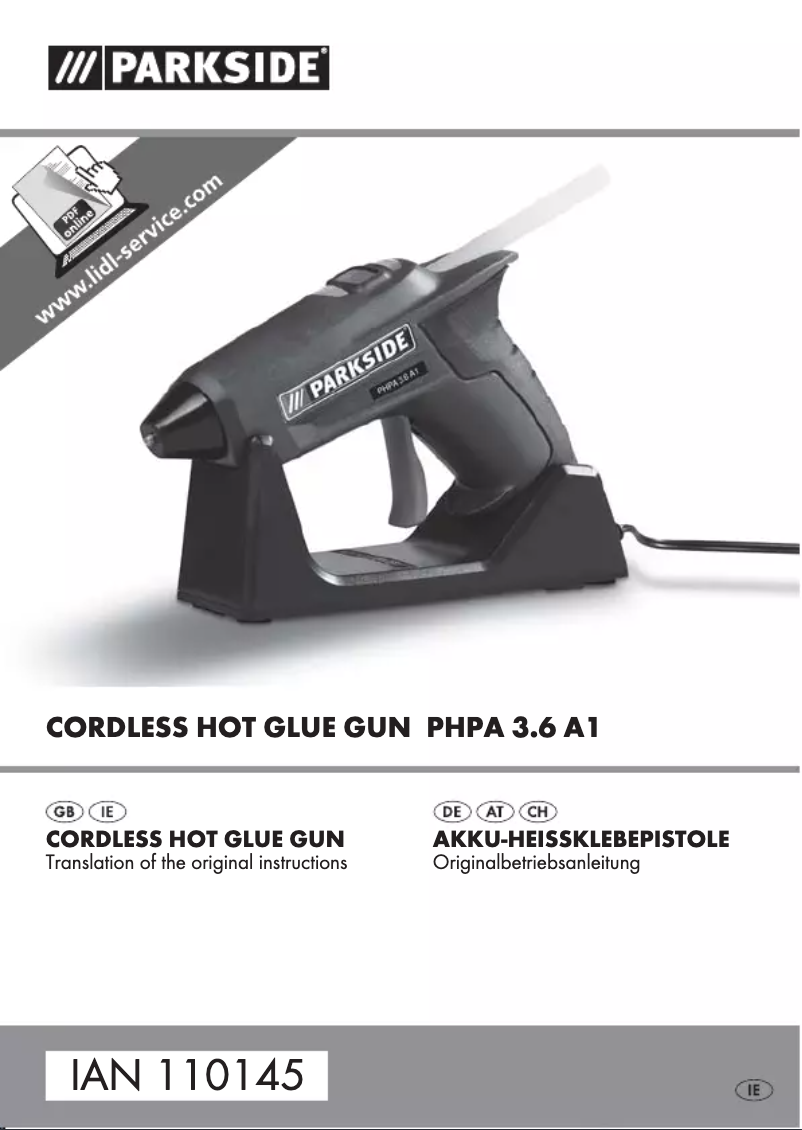 Page n°1 - Manuel utilisateur Parkside PHPA 3.6 A1