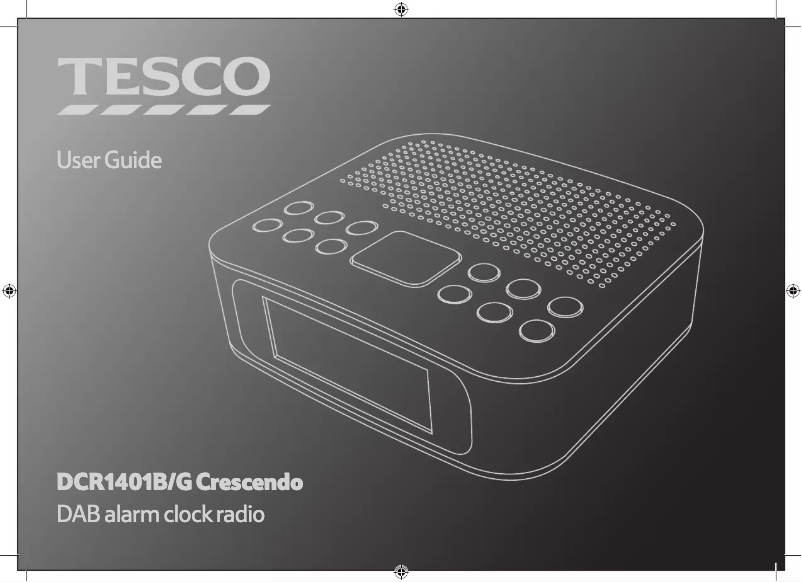 Page 1 de la notice Manuel utilisateur Tesco DCR1401B