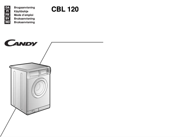 Page 1 de la notice Manuel utilisateur Candy LB CBL120 SY