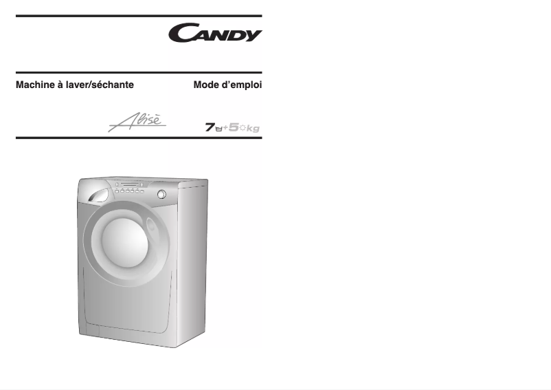 Page n°1 - Manuel utilisateur Candy GO W 475