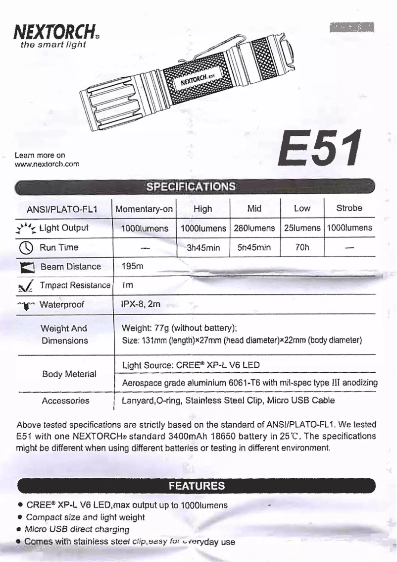 Image de la première page du manuel de l'appareil E51