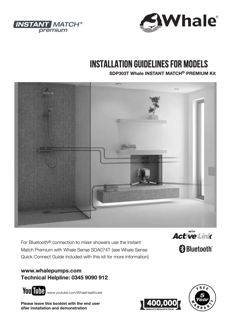 Page 1 de la notice Manuel utilisateur Whale InstantMatch Premium SDP303T