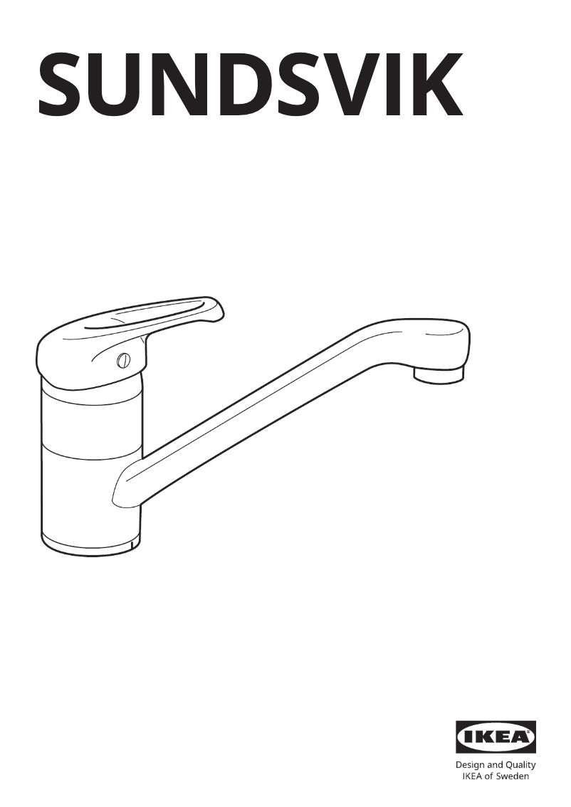 Page 1 de la notice Manuel utilisateur Ikea SUNDSVIK 702.705.07