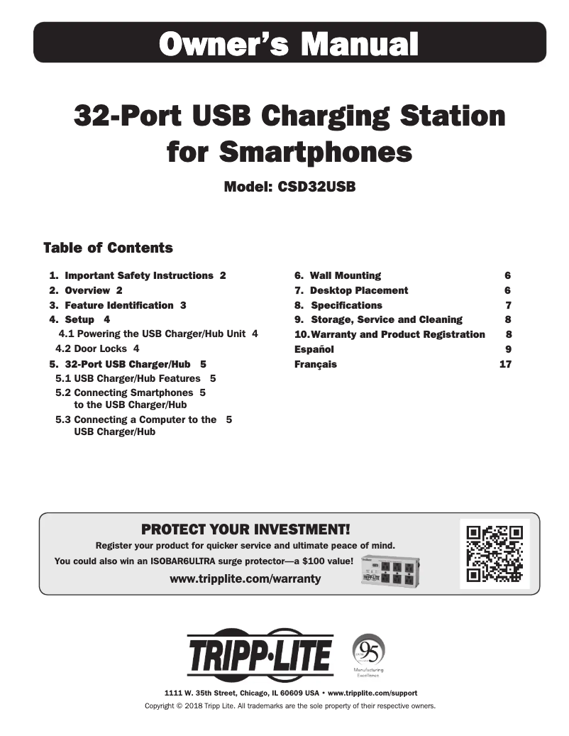 Page n°1 - Manuel utilisateur Tripp Lite CSD32USB