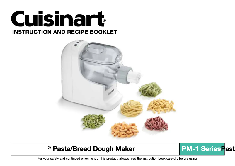 Page 1 de la notice Manuel utilisateur Cuisinart PM-1