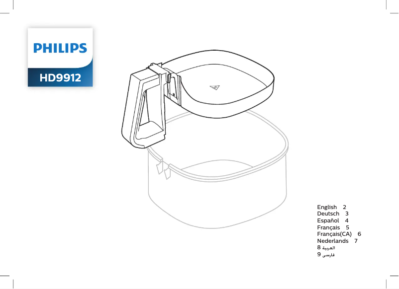 Page 1 de la notice Manuel utilisateur Philips HD9912