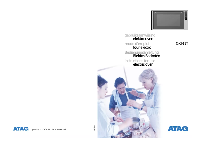 Page n°1 - Manuel utilisateur Atag OX911T