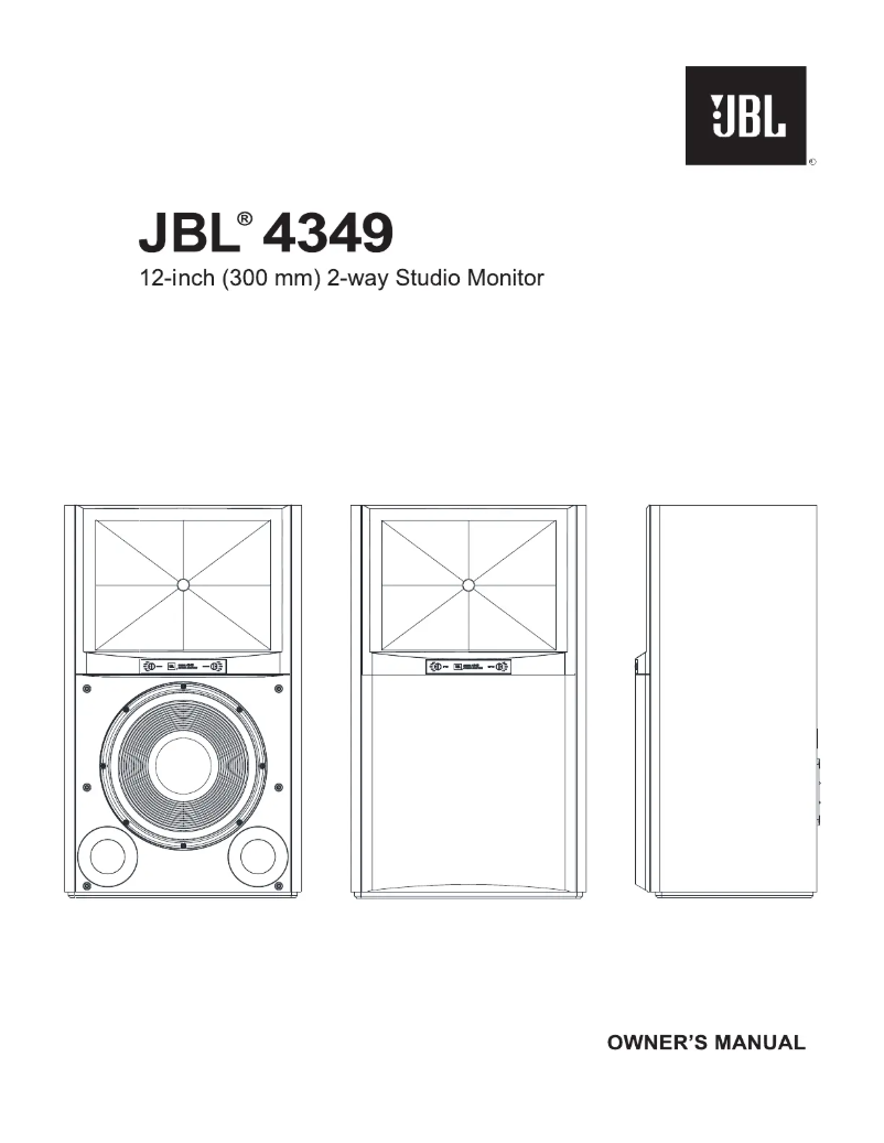 Page n°1 - Manuel utilisateur JBL 4349