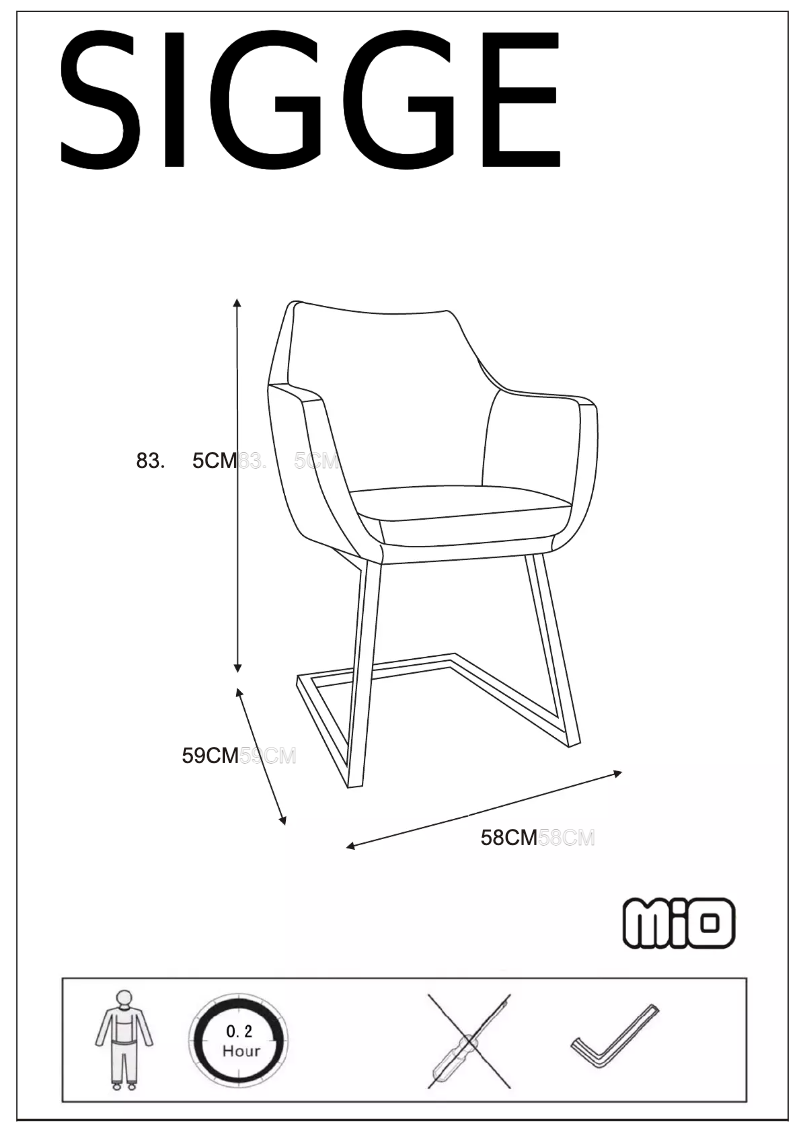 Page 1 de la notice Manuel utilisateur Mio Sigge