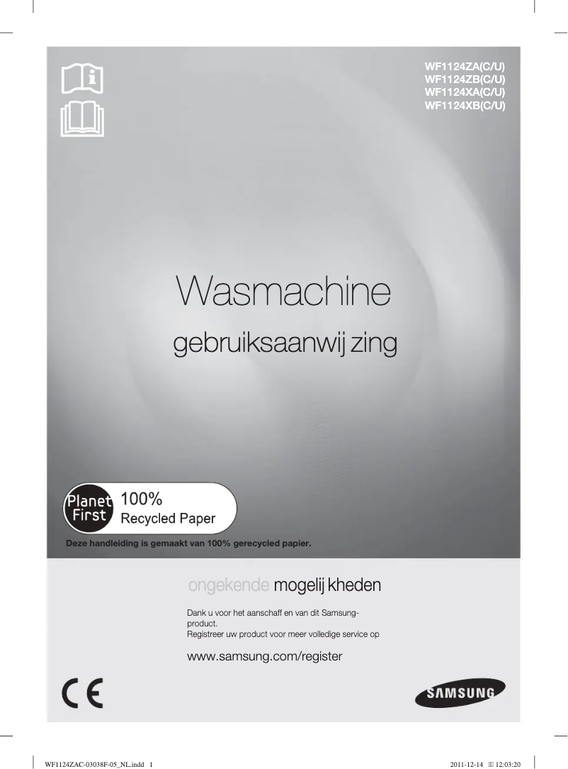 Page n°1 - Manuel utilisateur Samsung WF1124ZB